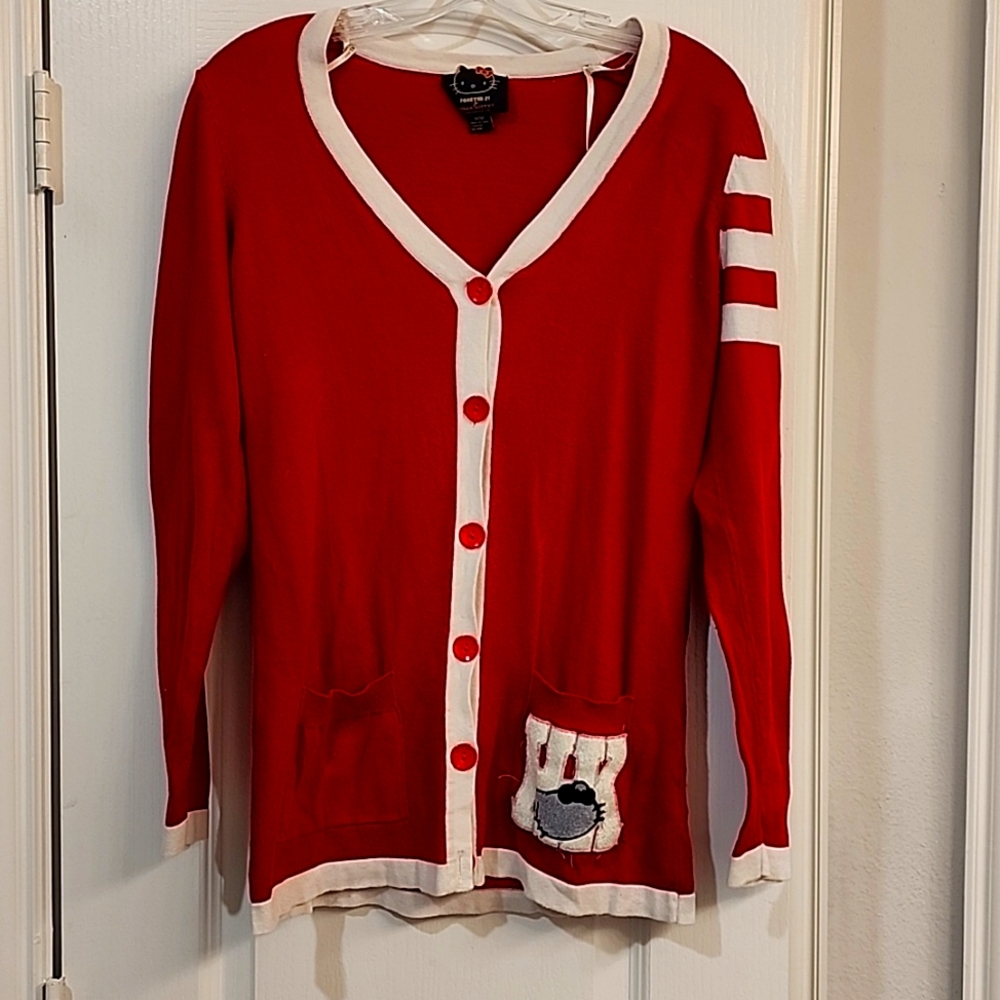 Hello Kittly varsity Cardigan